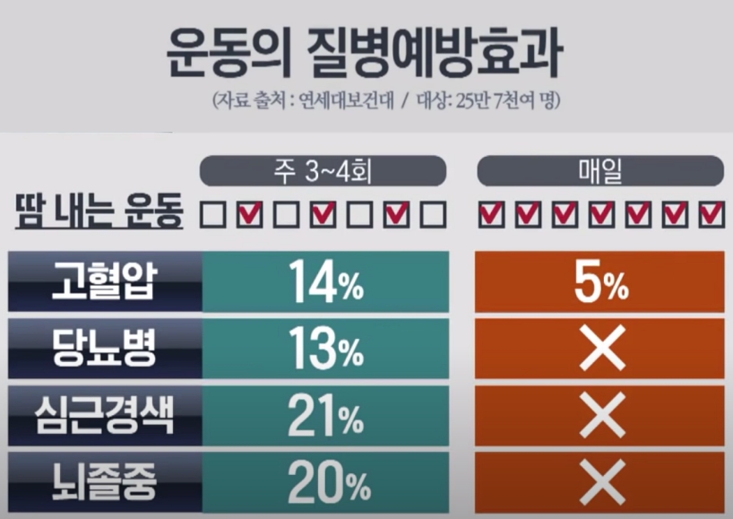 운동 매일하면 효과 없다